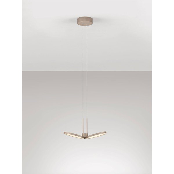 Aluminiowa lampa wisząca LED ze ściemniaczem w kolorze matowego złota ø 32,5 cm Vea – Nova Luce-image-4