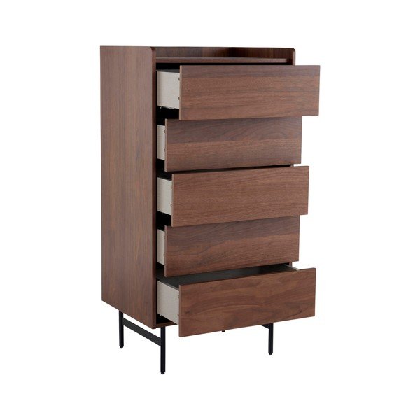 Komoda w dekorze orzecha w ciemnym naturalnym kolorze 60x118,5x45 cm Örgryte – Jotex-image-4