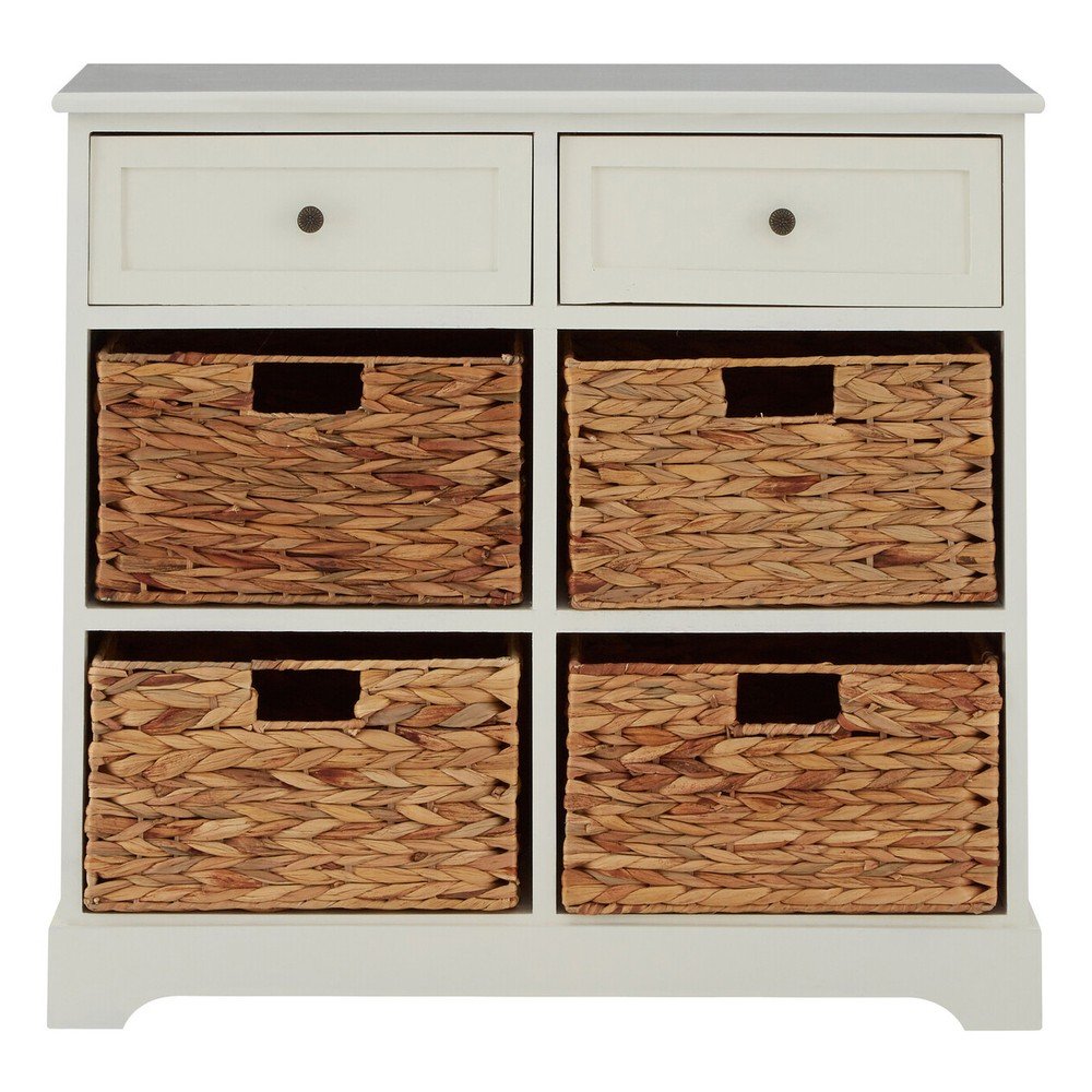 Komoda z litego drewna paulowni w kolorze kości słoniowej 76x70x33 cm Vermont – Premier Housewares (zdjęcie 3)