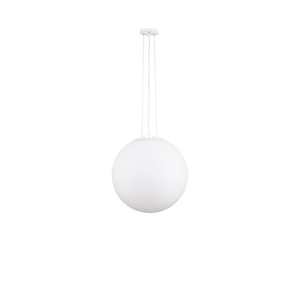 Biała szklana lampa wisząca ø 50 cm Nevoso – Nova Luce