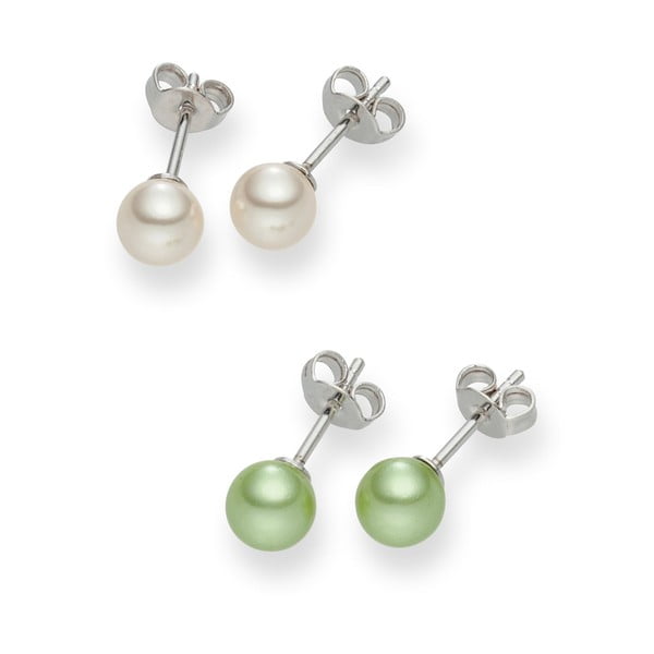 Komplet 2 par kolczyków perłowych Nova Pearls Asopos