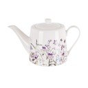 Biało-fioletowy porcelanowy dzbanek do herbaty 1 l Louka – Orion