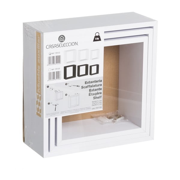 Białe półki zestaw 3 szt. – Casa Selección-image-3