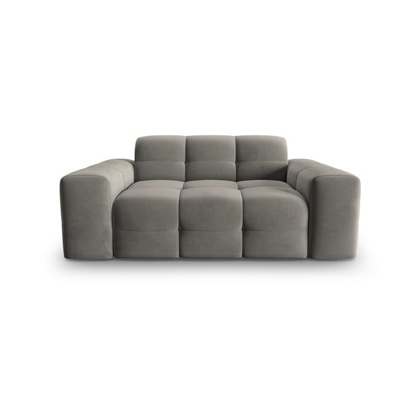 Szara aksamitna sofa 156 cm Kendal – Micadoni Home