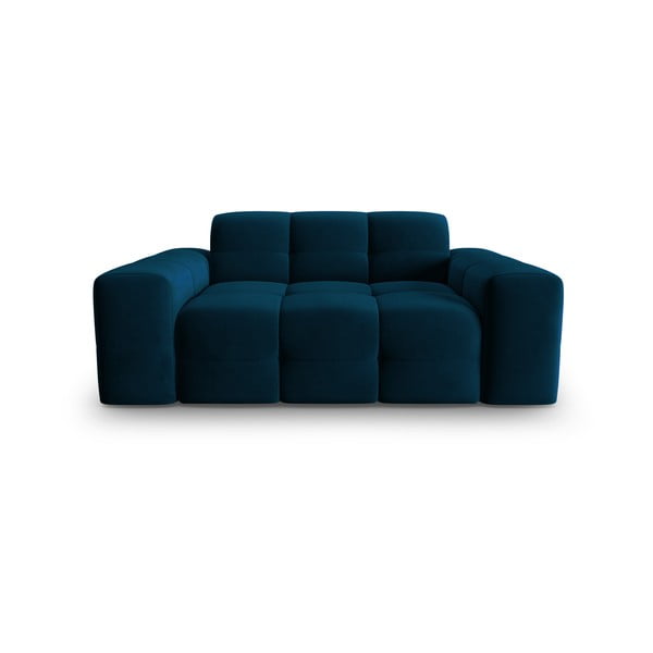 Ciemnoniebieska aksamitna sofa 156 cm Kendal – Micadoni Home