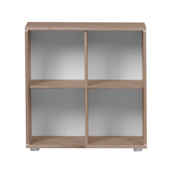 Brązowa szafka dziecięca z drewna sosnowego Flexa Classic, 72x72 cm-image-1