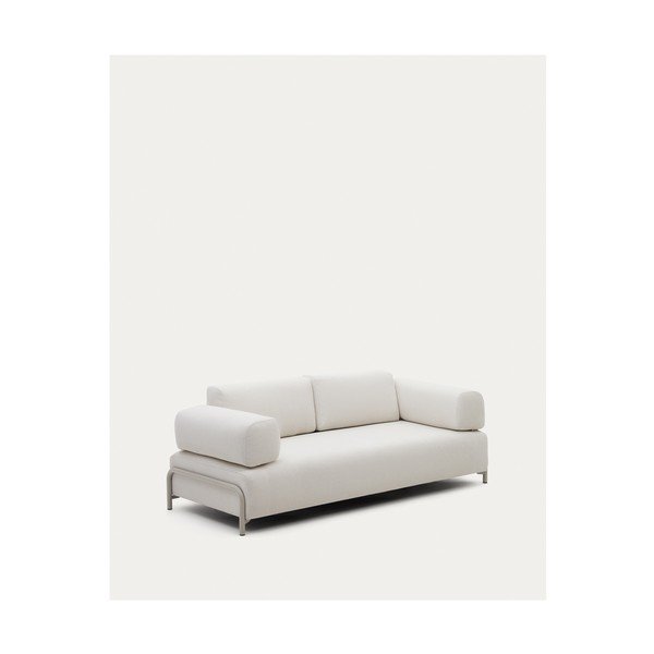Beżowa sofa modułowa  z tkaniny szenilowej 232 cm Compo – Kave Home-image-3