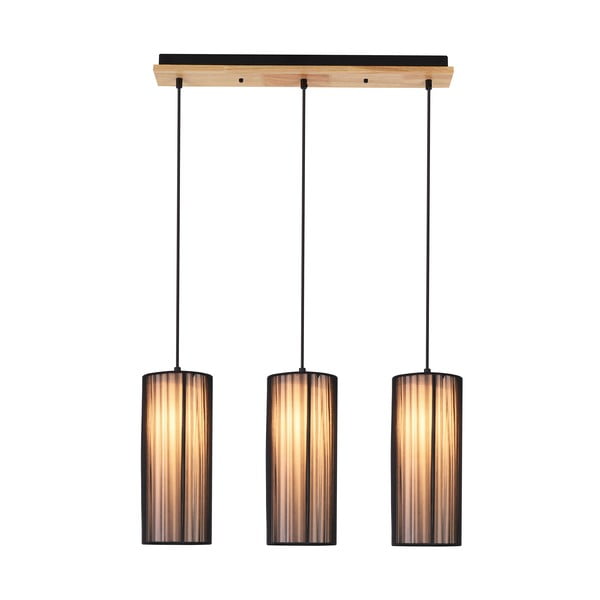 Lampa wisząca z tekstylnym kloszem Kioto – Candellux Lighting