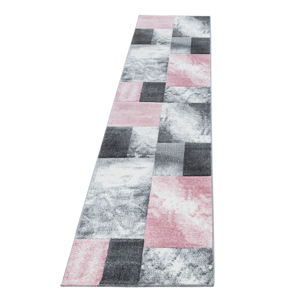 Różowo-szary chodnik 80x300 cm Hawaii – Ayyildiz Carpets