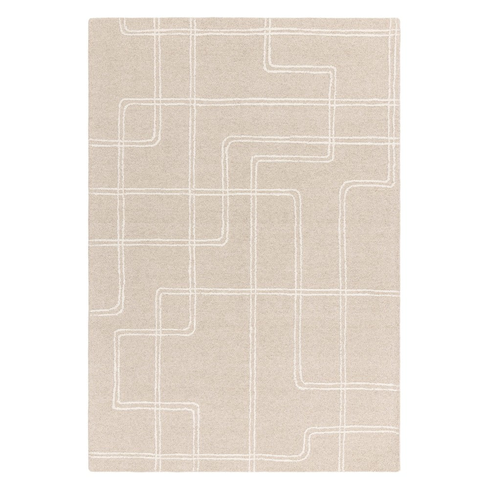 Beżowy wełniany dywan tkany ręcznie 200x300 cm Ada – Asiatic Carpets