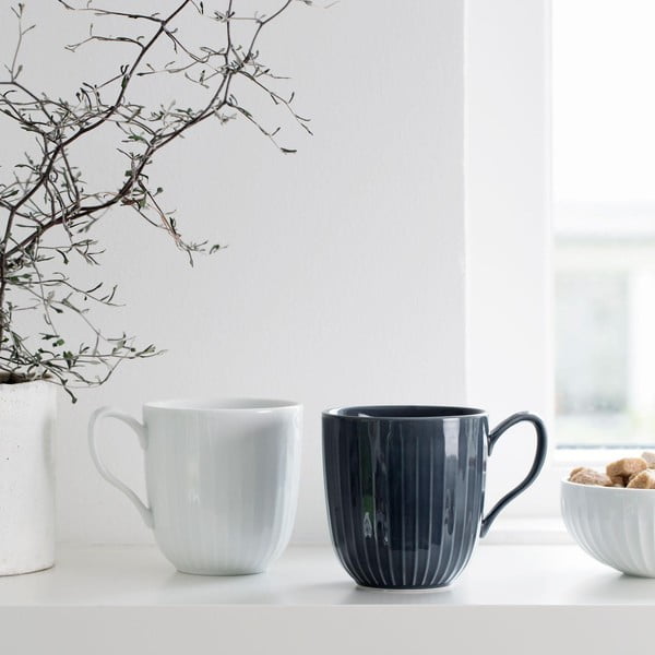 Biały porcelanowy kubek Kähler Design Hammershoi, 330 ml-image-2