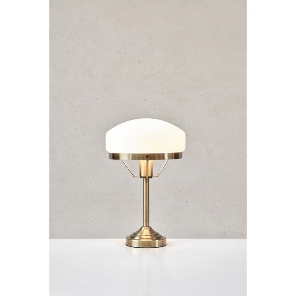 Kremowa/w kolorze mosiądzu lampa stołowa (wysokość 39 cm) Aurelia – Markslöjd-image-4