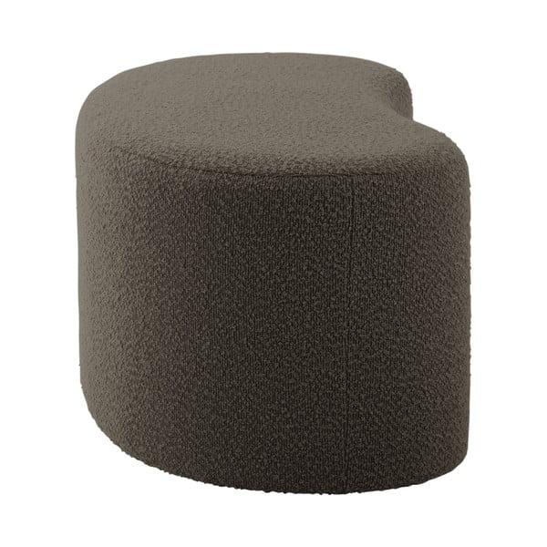 Szarobrązowy puf z materiału bouclé Ada – Leitmotiv-image-3