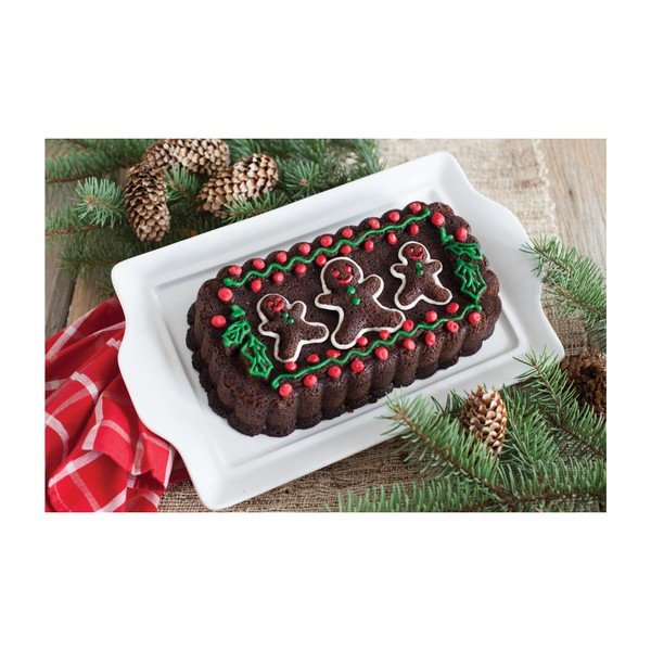 Podłużna forma na ciasto w kolorze srebra Nordic Ware Gingerbread Family, 1,4 l-image-3