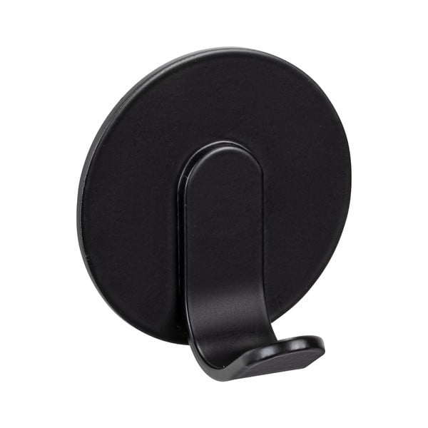 Samoprzylepne metalowe haczyki w kolorze matowej czerni zestaw 2 szt. Bivio – Wenko