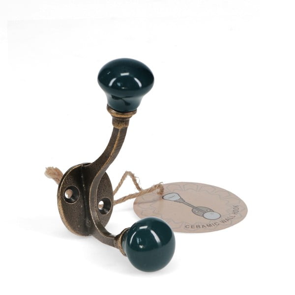 Ciemnoniebieski metalowy wieszak ścienny 3 cm – Rex London-image-2