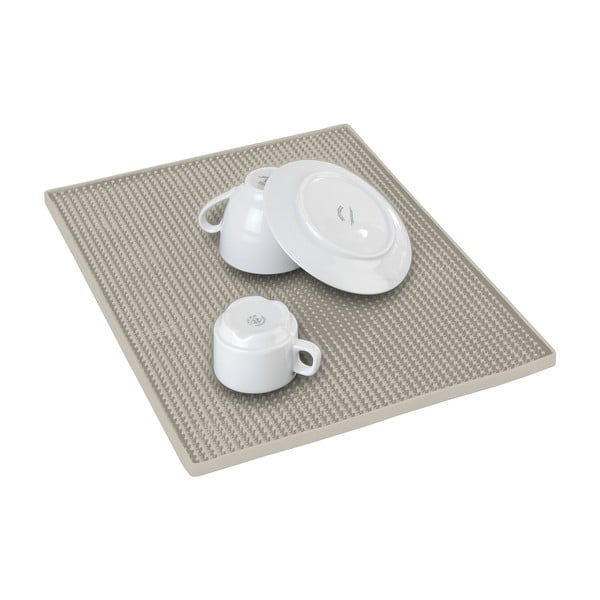 Beżowa gumowa podkładka do naczyń 40x30 cm Maxi – Wenko