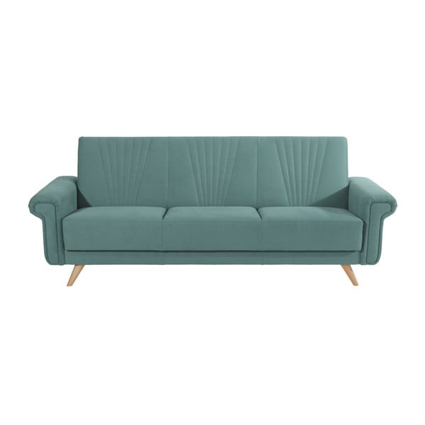 Niebieska rozkładana sofa 3-osobowa Max Winzer Jannes