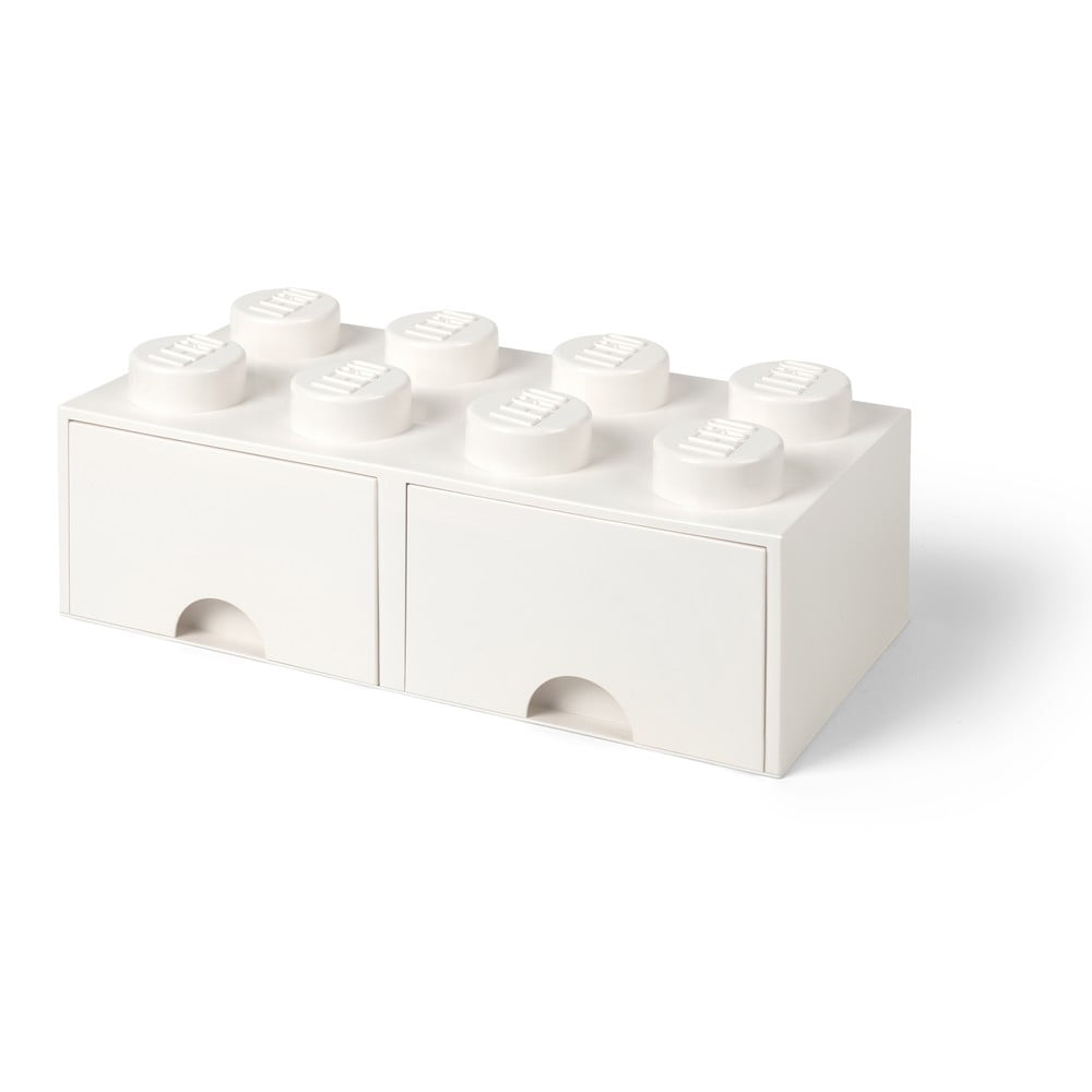 Biały pojemnik z 2 szufladami LEGO®