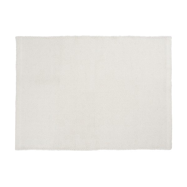 Wełniany dywan Bombay White, 80x200 cm
