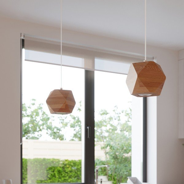 Lampa wisząca w naturalnym kolorze ø 12 cm Vige – Sollux-image-3