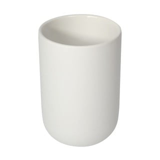 Biały ceramiczny kubek na szczoteczki do zębów Sapho Chloé