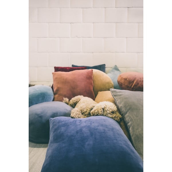 Szarobeżowa poduszka dekoracyjna z mikrowłókna Tiseco Home Studio Marshmallow, ø 40 cm-image-1