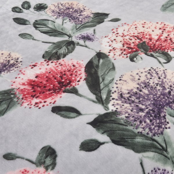 Jasnoszara pościel jednoosobowa z mikropluszu 140x200 cm Margot – My House-image-2