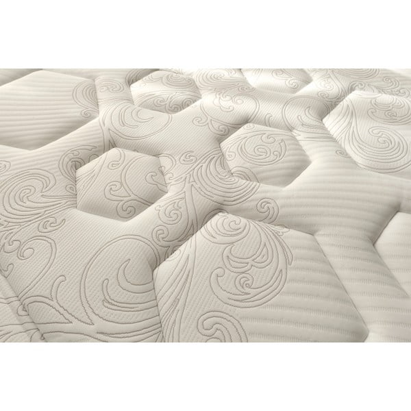 Twardy/średnio twardy dwustronny sprężynowy materac termoregulacyjny 160x200 cm Hexaflex Bagged Springs Gel – Moonia-image-4