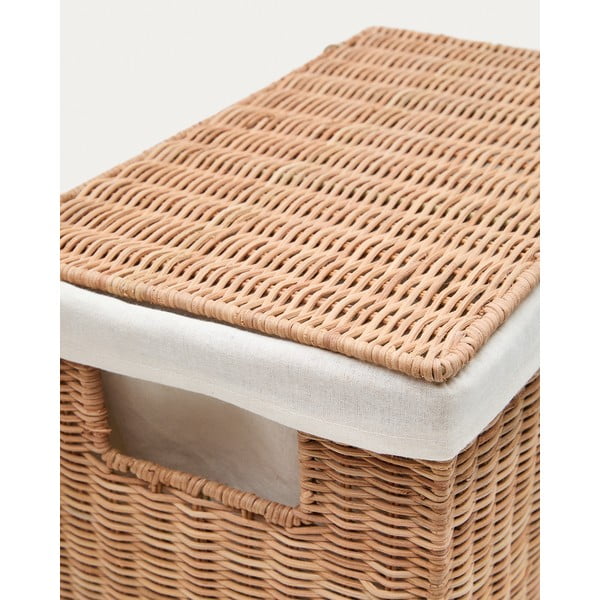 Rattanowe kosze na pranie w naturalnym kolorze zestaw 2 szt. Indali – Kave Home-image-4