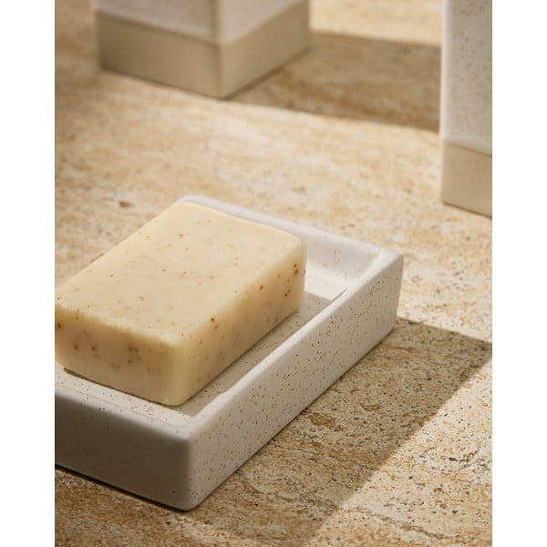 Kremowa ceramiczna mydelniczka Careli – Kave Home-image-1