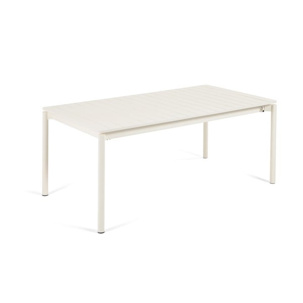 Biały aluminiowy stół ogrodowy Kave Home Zaltana, 180x100 cm