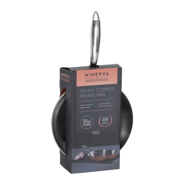 Patelnia miedziana Premier Housewares Minerva, 26 cm-image-4
