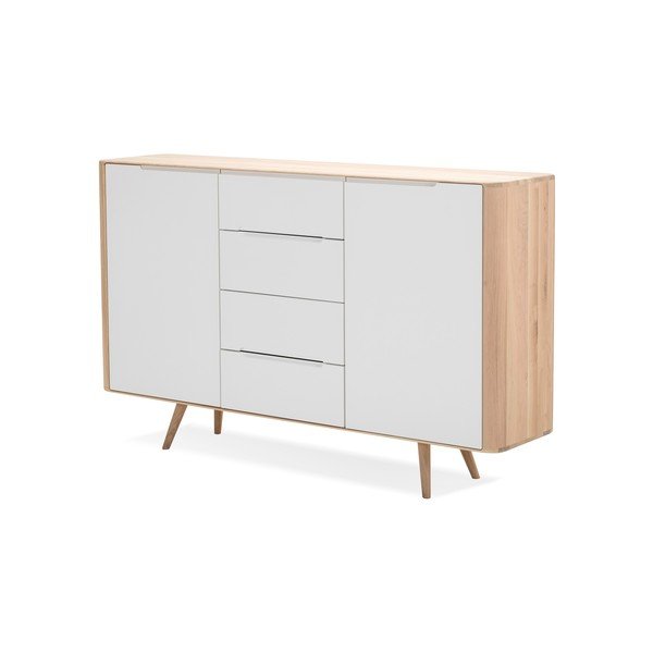 Komoda z drewna dębowego Gazzda Ena Two, 180x110 cm-image-2