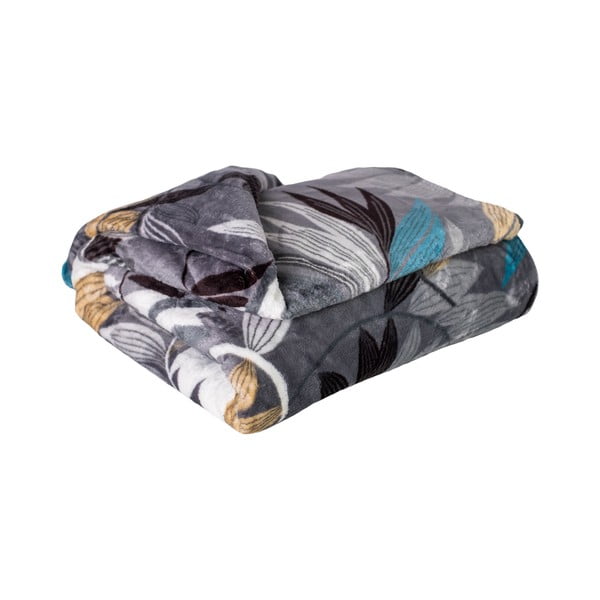 Koc z mikropluszu 200x150 cm Silver Leafs – My House-image-1