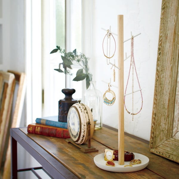 Biały stojak na biżuterię YAMAZAKI Tosca Branch-image-1