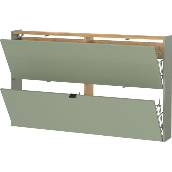 Zielonoszara uchylna szafka na buty Ameca – Germania-image-3