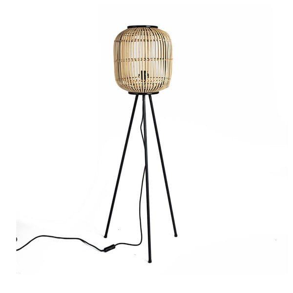 Lampa stojąca z bambusowym kloszem Simla Natural, wys. 116 cm