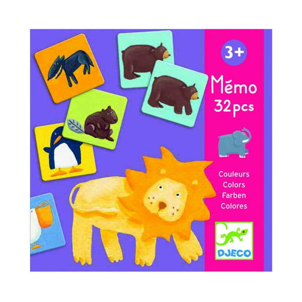 Dziecięca gra memowy Djeco Animals-image-1