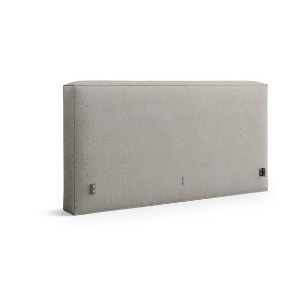 Jasnoszary tapicerowany zagłówek 249x100 cm Olivia – Micadoni 