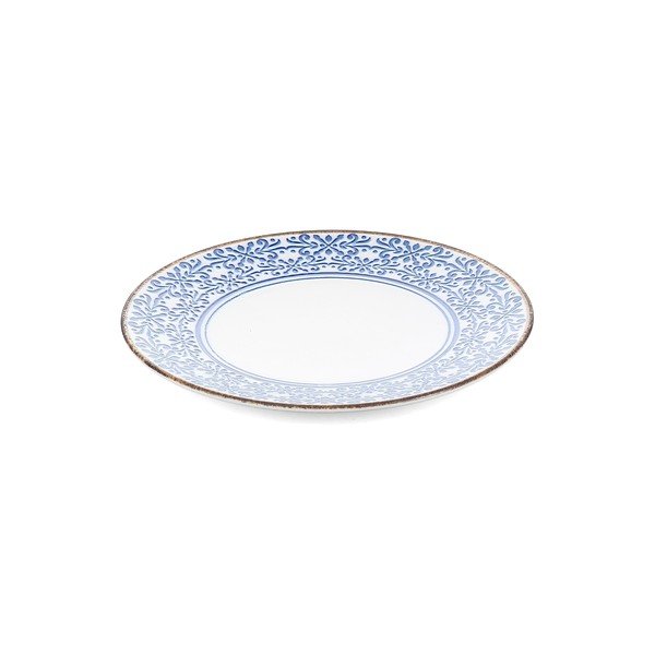 Biały/niebieski porcelanowy talerz ø 25 cm Azul – BonBistro-image-2