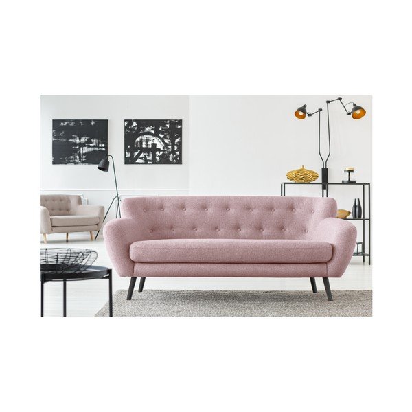 Jasnoróżowa sofa Cosmopolitan design Hampstead, 192 cm-image-4