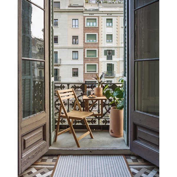 Terakotowa doniczka z systemem nawadniania i podstawką Kave Home Lelis, wys. 50 cm-image-3