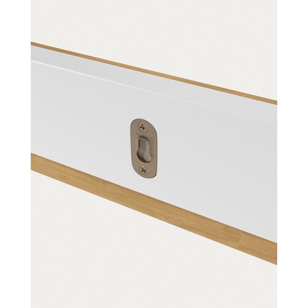 Biało-naturalna półka w dekorze dębu 120 cm Abilen – Kave Home-image-3
