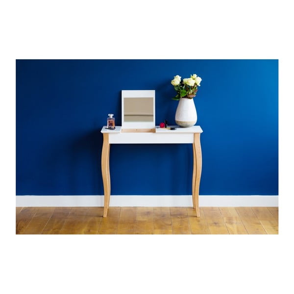 Jasnoturkusowa toaletka z lustrem Ragaba Dressing Table, dł. 85 cm-image-3