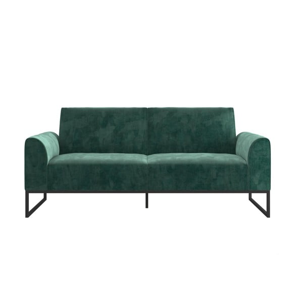 Zielona sofa rozkładana 217 cm Adley – CosmoLiving by Cosmopolitan