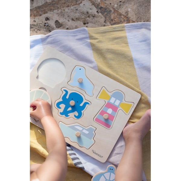 Drewniane puzzle (liczba elementów 6) Ocean – Kindsgut-image-2