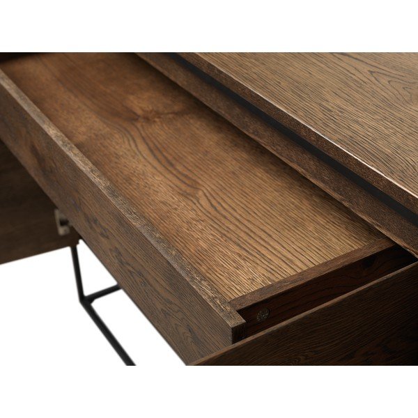 Komoda z detalami w dekorze dębowym Unique Furniture Rivoli-image-4