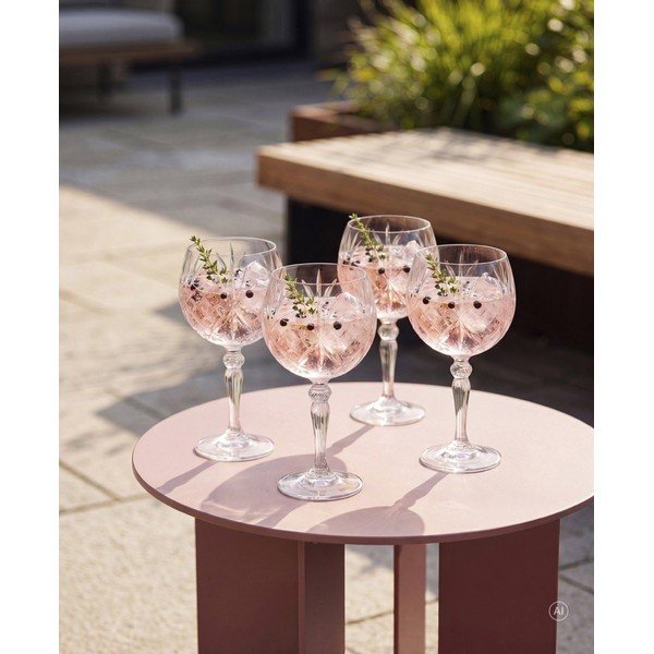 Kieliszki zestaw 4 szt. do ginu 650 ml Melodia – Lyngby Glas-image-3
