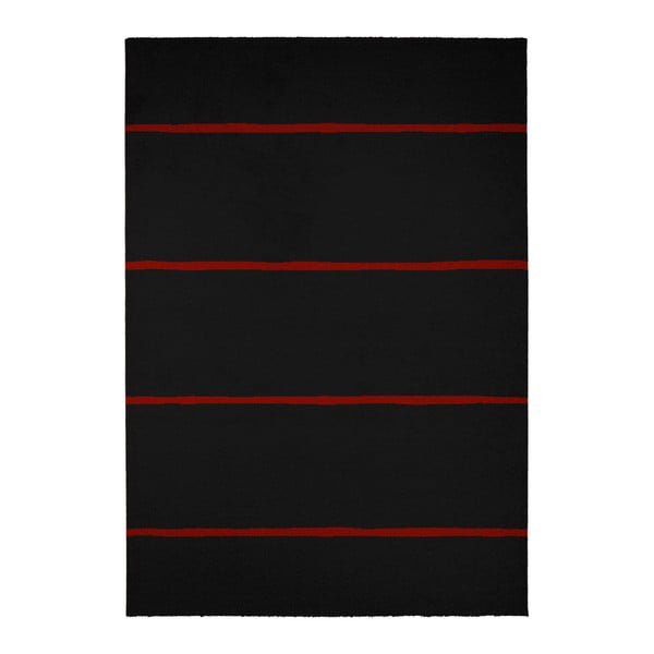 Czarny dywan Calista Rugs Madrid Lines, 60x110 cm